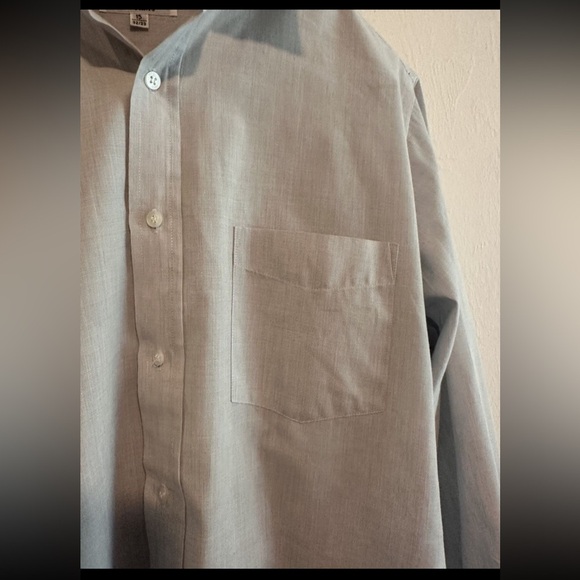 Lanvin Men’s Casual Button Down Shirt in Gray Sz M - Picture 3 of 8
